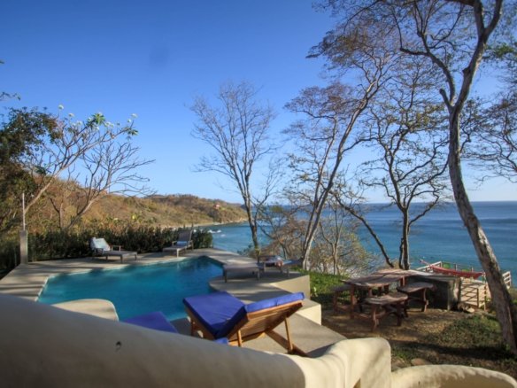 Oceanfront villa Playa Maderas with pool and Pacific ocean view in San Juan del Sur Nicaragua