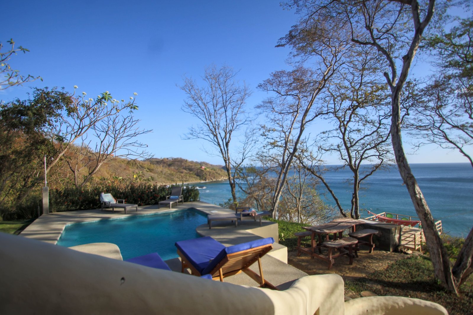 Oceanfront villa Playa Maderas with pool and Pacific ocean view in San Juan del Sur Nicaragua