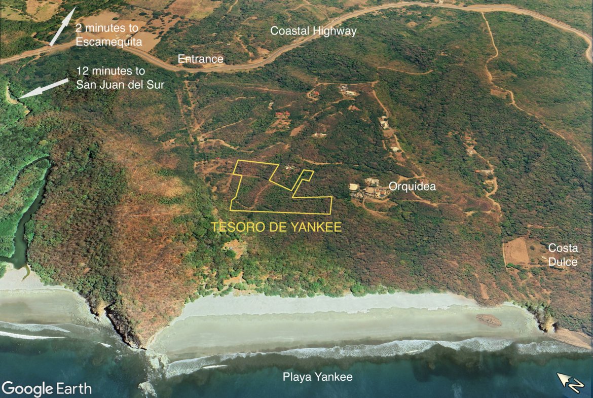 Prime investment land with ocean views near Playa Yankee on Nicaragua's Pacific Coast