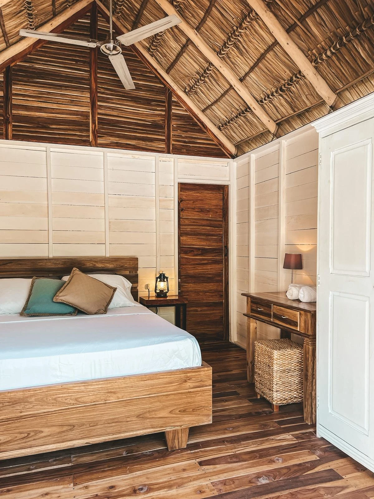 Private bungalow room at Monoloko Lodge, a boutique surf lodge in Popoyo, Tola, Nicaragua