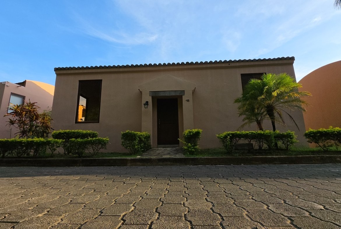 Main entrance to Villas de Palermo gated community in San Juan del Sur, Nicaragua