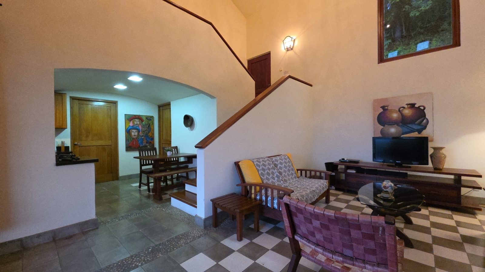 Living room with scenic views in a home for sale at Villas de Palermo, San Juan del Sur